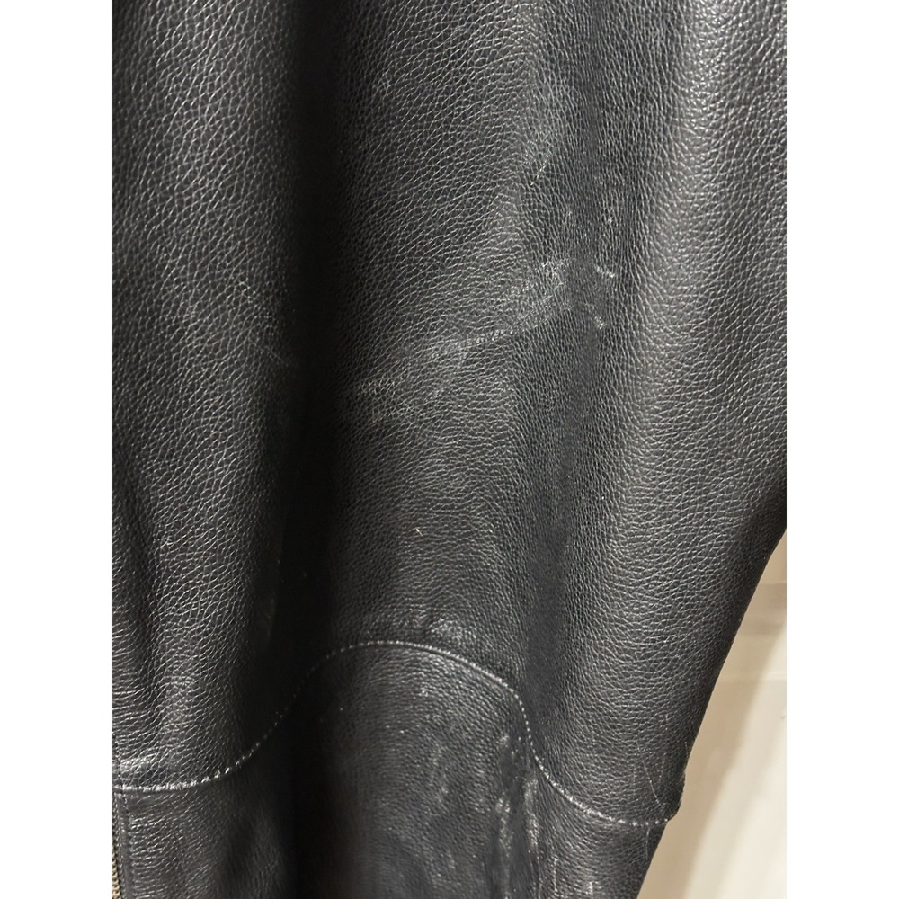 Harley-Davidson Leather Chaps Mens XL Black Riding Gear Motorcycle Biker Pants - Picture 5 of 13